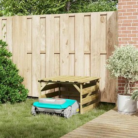 vidaXL Γκαράζ Χλοοκοπτικού Καφέ 84 x 80 x 56 εκ