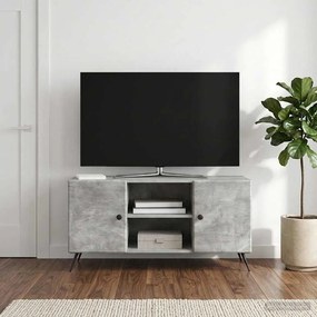 vidaXL Ντουλάπι TV 102 x 34,5 x 50 cm Γκρι Σκυροδέματος