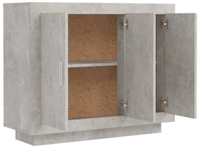 vidaXL Ντουλάπι Γκρι Σκυροδέματος 92 x 35 x 75 εκ. Επεξεργασμένο Ξύλο