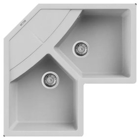 Νεροχύτης κουζίνας UNICO Corner Aluminium 79 ELLECI 83x83cm