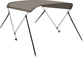 vidaXL Τέντα Σκάφους με 2 Αψίδες Γκρι 150x120x110 εκ.