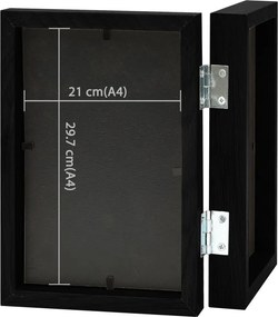 vidaXL Διπλή Κορνίζα Κολάζ Μαύρη 2 x (21 x 29,7 εκ.)