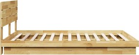 vidaXL Πλαίσιο κρεβατιού με κεφαλάρι χωρίς στρώμα 135x190 cm