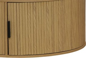 Τραπέζι σαλονιού Scandi pakoworld MDF σε φυσική απόχρωση Φ80x35.5εκ