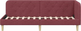 vidaXL Κρεβάτι Γωνίας Κόκκινο 80 x 200 cm ύφασμα