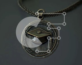 Intra Συλλεκτικό Ξύλινο Παζλ Plywood 4mm - Κρεμαστό καπέλο αποφοίτησης Σε Ξύλινο Κουτί - Διαστάσεις Puzzle: 10x10 cm – 25 κομμάτια