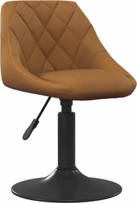 vidaXL Περιστρεφόμενες Καρέκλες Τραπεζαρίας 2 pcs Καφέ