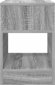 vidaXL End Table Γκρίζο Σονομα 30,5 x 30 x 45 εκ Επεξεργασμένο ξύλο