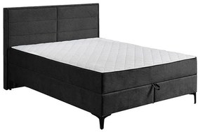 Double Bed Due Frame with Storage space Grey 165x209x115 cm