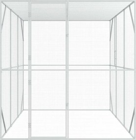 vidaXL Κλουβί Πουλιών Ανθρακί 210 x 304 x 213 εκ