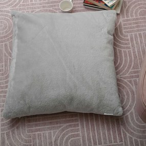 Διακοσμητικό Μαξιλάρι Γούνινο (45x45) Pol Rugs & Mats Rabbit Silver