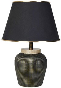 Φωτιστικό Επιτραπέζιο 687HMY2154 30x50cm E27 40W Black-Gold Opviq