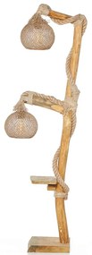 Φωτιστικό Δαπέδου Arboretum 390FLH1772 Φ24x140cm 2xE27 40W Natural Opviq