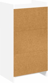 vidaXL Ντουλάπα Παπουτσιών Λευκό 48 x 36 x 92 εκ Επεξεργασμένο Ξύλο