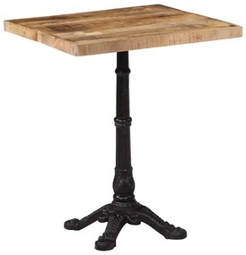 vidaXL Τραπέζι Bistro 60 x 60 x 77 εκ. Ακατέργαστο Ξύλο Μάνγκο