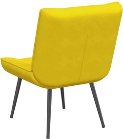 vidaXL Καρέκλα χαλάρωσης κίτρινη 64x74x84 cm Βελούδο