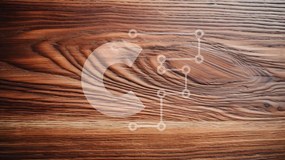 Intra Συλλεκτικό Ξύλινο Παζλ Plywood 4mm - Κοντινό πλάνο υφής ξύλινης επιφάνειας Σε Ξύλινο Κουτί - Διαστάσεις Puzzle: 10x10 cm – 25 κομμάτια