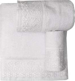 Μπουρνούζι με Δανδέλα Νο9 Λευκό Viopros