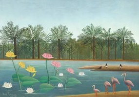 Αναπαραγωγή Flamingos, 1910, Rousseau, Henri J.F. (Le Douanier)