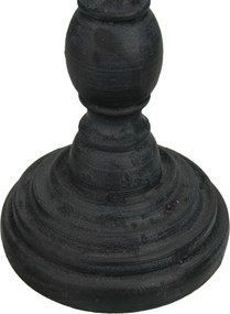 Κηροπήγιο ArteLibre Μαύρο Polyresin 8.5x8.5x24cm