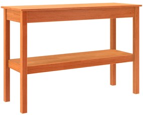 vidaXL Τραπέζι κονσόλας Καφέ κεριού 110 x 40 x 75 cm Μασίφ ξύλο πεύκου