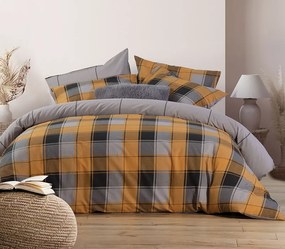 Σετ Σεντόνια King Size Με Λάστιχο Julius Yellow/Grey 1x(270x270) + 1x(180x200+35) + 2x(52x72) - Nef-Nef Homeware