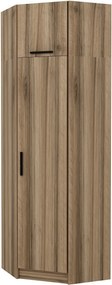 Μονοφυλλη Ντουλαπα Γωνιακη Δρυς KALEO 52x74x235