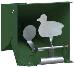 vidaXL Στόχος-παγίδα σφαιριδίων Πράσινο 14 x 14 x 19 εκ Ατσάλι
