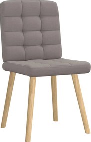 vidaXL Πολυθρόνες Τραπεζαρίας 2 τεμ. Taupe Υφασμάτινες