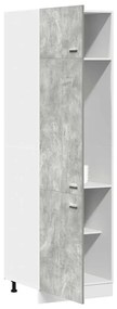 vidaXL Ντουλάπι Ψυγείου Lyon Γκρι Σκυροδέματος 60x57x207εκ.
