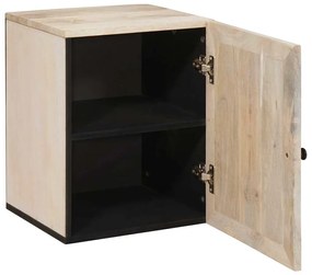 vidaXL Ντουλάπι Μπάνιου Λευκό 38 x 33.5 x 160 εκ Στερεό Ξύλο Μάνγκο