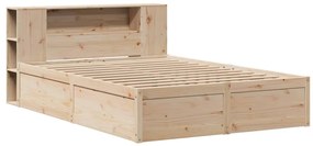 vidaXL Σκελετός Κρεβατιού Χωρίς Στρώμα 160x200 εκ Μασίφ Ξύλο Πεύκου