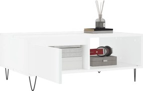 vidaXL Τραπεζάκι Σαλονιού Λευκό 90 x 60 x 35 εκ. Επεξεργασμένο Ξύλο