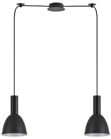Κρεμαστό Φωτιστικό Οροφής 2xE27 Μαύρο Adept Tube 77-8550 Homelighting-77-8550-Μαύρο 77-8550