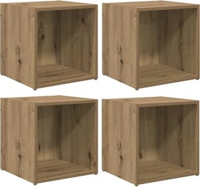 vidaXL Σετ επίπλου τηλεόρασης 4 pcs Artisan Oak Επεξεργασμένο ξύλο