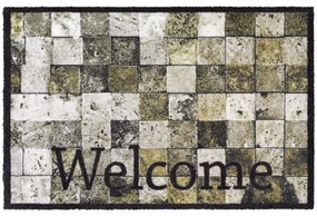 Πατάκι Εισόδου Prestige 032 Welcome Tiles 50X75cm Beige-Brown Sdim 50X75