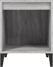 vidaXL Κομοδίνα 2 Τεμ. Γκρι Sonoma 40x35x50 εκ.