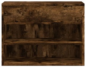 vidaXL Παπουτσοθήκη Καπνιστή Δρυς 60x30x45 εκ. από Επεξεργασμένο Ξύλο