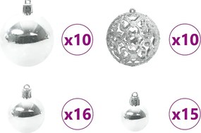 vidaXL Τεχνητό Χριστουγεννιάτικο Δέντρο Πράσινο 210 cm ΠΕ και PVC