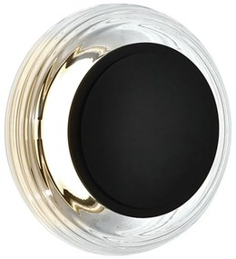 Φωτιστικό Τοίχου - Απλίκα Glossy 4322100 LED 7W 426Lm 20x9,6cm Black Viokef
