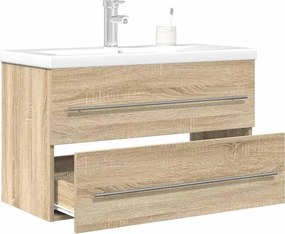 vidaXL Σετ Επίπλων Μπάνιου 2 Τεμαχίων Sonoma Δρυς Επεξεργασμένο Ξύλο