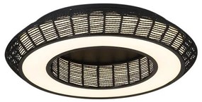 Πλαφονιέρα Φωτιστικό Οροφής LED 64W Μαύρο 3000Κ-6000Κ Dimmable Zeus-60-BK Sunlight ZEUS-60-BK Μαύρο