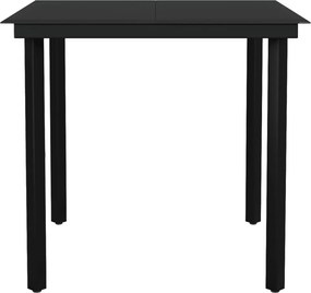 vidaXL Σετ Τραπεζαρίας Κήπου 3 Τεμαχίων Μαύρο