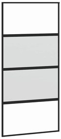 vidaXL Σετ συρόμενης πόρτας με υλικό μαύρο 102,5x205 cm