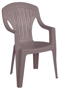 Πολυθρόνα Στοιβαζόμενη TROPEA Πλαστική Μπεζ Tortora 58x57x89cm