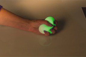 Μπαλίτσα Αντιστρές Μαλακή Που Φωσφορίζει Στο Σκοτάδι Λευκό Φ7cm