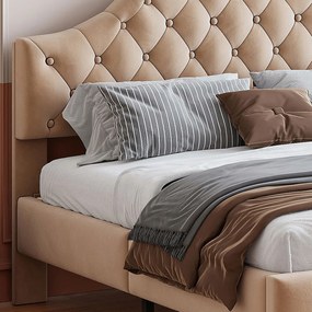 Επενδυμένο κρεβάτι Desora-Mpez