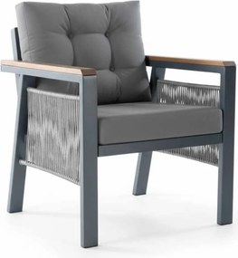 Σετ Κήπου Γκρι FLIDRA 170x60x78