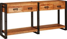 vidaXL Τραπέζια Κονσόλες 2 τμχ. Καφέ 161 x 33 x 75 εκ