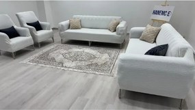 Stewehome Σετ καλύμματα καναπέ από πολυεστέρα και βαμβάκι με ριγέ σχέδιο 180x230 cm